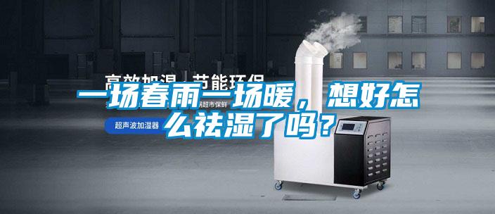 一場春雨一場暖，想好怎么祛濕了嗎？