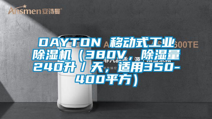 DAYTON 移動式工業除濕機（380V，除濕量240升／天，適用350-400平方）