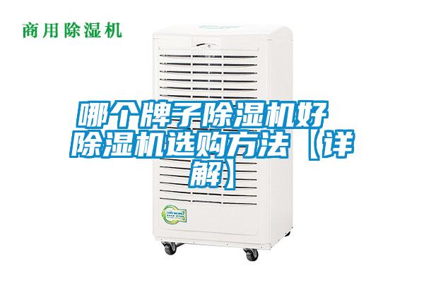 哪個(gè)牌子除濕機(jī)好 除濕機(jī)選購方法【詳解】