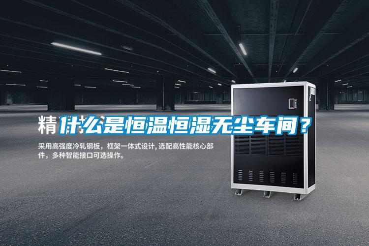 什么是恒溫恒濕無塵車間?