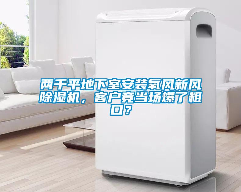 兩千平地下室安裝氧風(fēng)新風(fēng)除濕機(jī),客戶竟當(dāng)場(chǎng)爆了粗口?