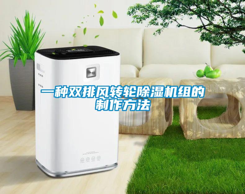 一種雙排風轉輪除濕機組的制作方法