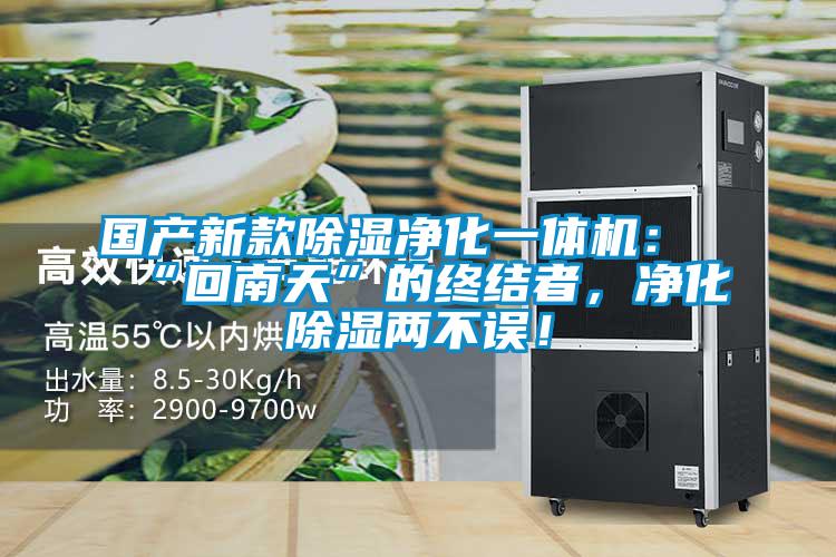國產新款除濕凈化一體機:“回南天”的終結者,凈化除濕兩不誤!