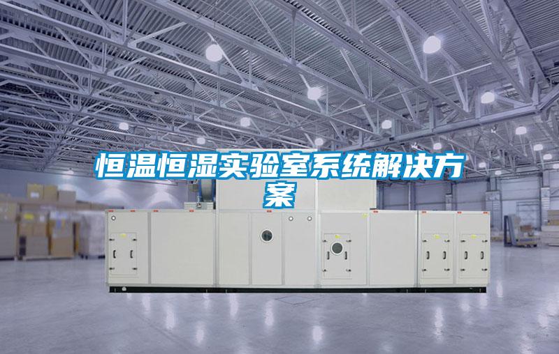 恒溫恒濕實驗室系統(tǒng)解決方案