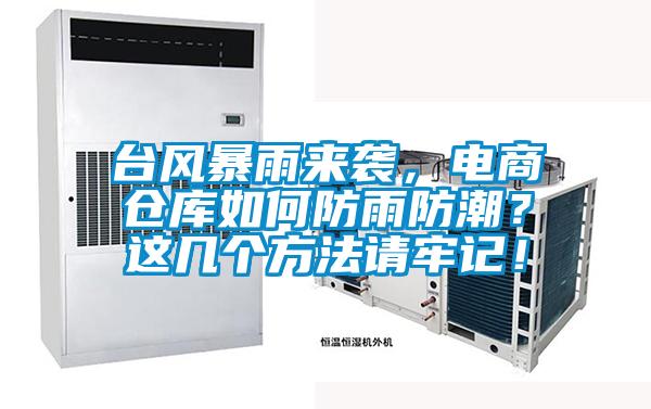 臺風(fēng)暴雨來襲，電商倉庫如何防雨防潮？這幾個方法請牢記！