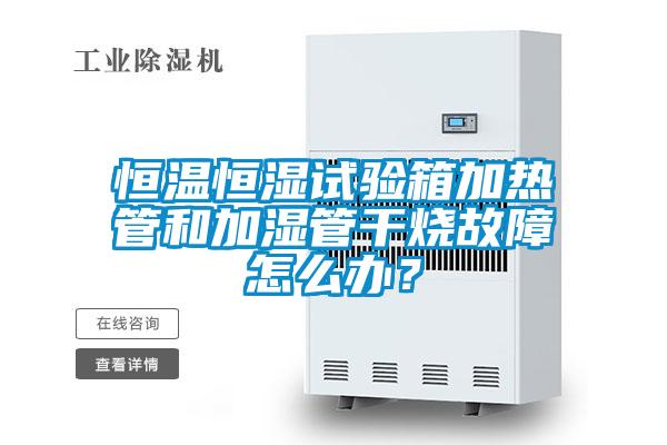 恒溫恒濕試驗(yàn)箱加熱管和加濕管干燒故障怎么辦？