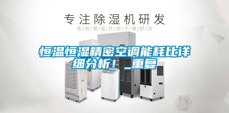 恒溫恒濕精密空調(diào)能耗比詳細(xì)分析!_重復(fù)