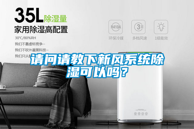 請問請教下新風系統除濕可以嗎?