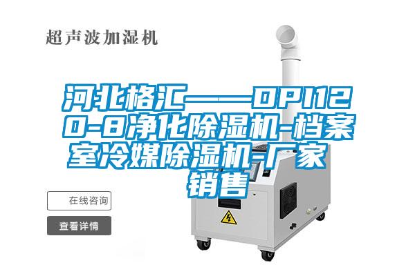 河北格匯——DPI120-8凈化除濕機(jī)-檔案室冷媒除濕機(jī)-廠家 銷售