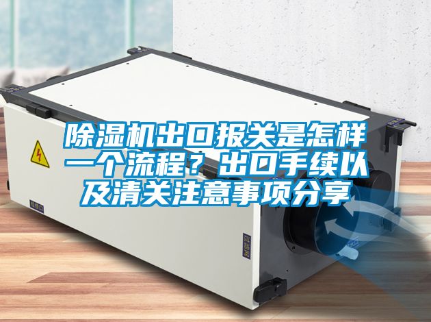 除濕機出口報關是怎樣一個流程？出口手續(xù)以及清關注意事項分享