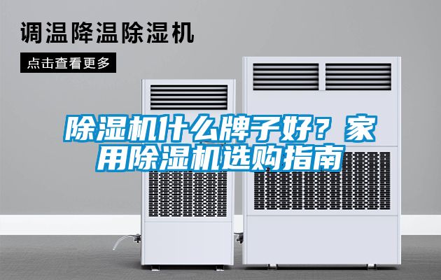 除濕機什么牌子好？家用除濕機選購指南